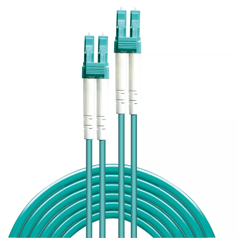 Cabo de patch de fibra ótica Lindy 1m LC-LC OM3 50/125