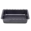 Assadeira para lasanha Resto Kitchenware 96115 retangular aço carbono 255x255x50 mm
