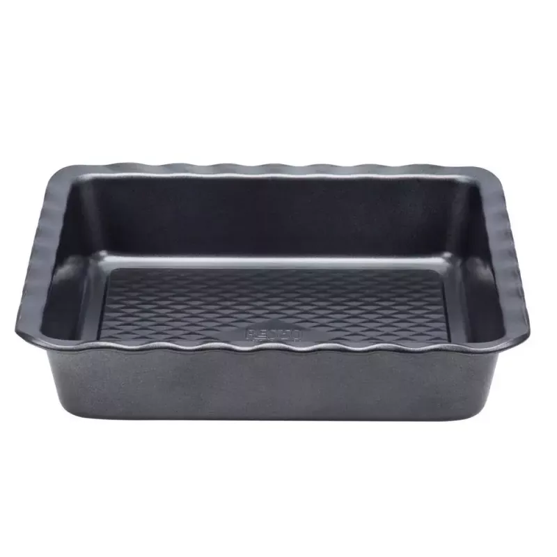 Assadeira para lasanha Resto Kitchenware 96115 retangular aço carbono 255x255x50 mm