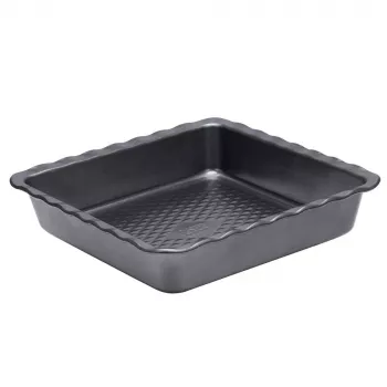 Assadeira para lasanha Resto Kitchenware 96115 retangular aço carbono 255x255x50 mm