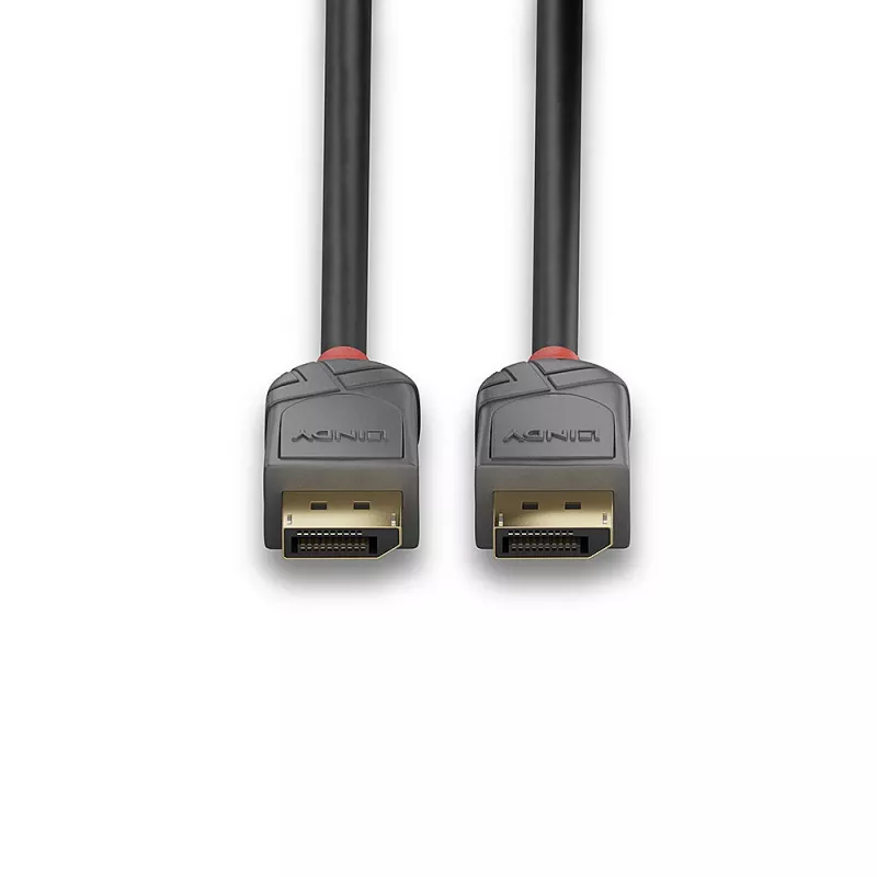 Cabo DisplayPort 1.4 Lindy 0,5m, Anthra Line