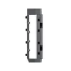 Acessório para aspirador Roborock tampa da escova principal de borracha cinzento-escuro para Qrevo5/Qrevo5 S/Qrevo5 Pro/Qrevo5 Plus