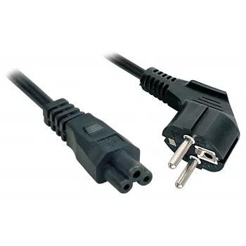Lindy 3 m, CEE 7/7 - IEC 320 C5 preto CEE7/7 C5 fêmea
