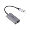 Adaptador USB 3.0 Type-C para RJ45 DAHUA TC31 — 1000 Mbit/s, alimentado por USB, Cinzento