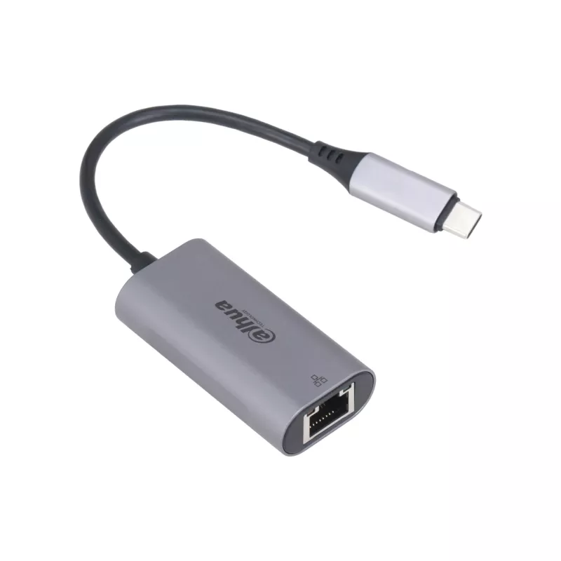 Adaptador USB 3.0 Type-C para RJ45 DAHUA TC31 — 1000 Mbit/s, alimentado por USB, Cinzento