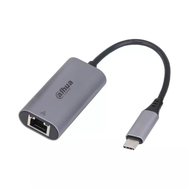 Adaptador USB 3.0 Type-C para RJ45 DAHUA TC31 — 1000 Mbit/s, alimentado por USB, Cinzento