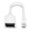 Cabo adaptador Lindy 0,20 m Mini DisplayPort para DisplayPort, 0,15 m, Mini DisplayPort, DisplayPort, macho, fêmea, Branco