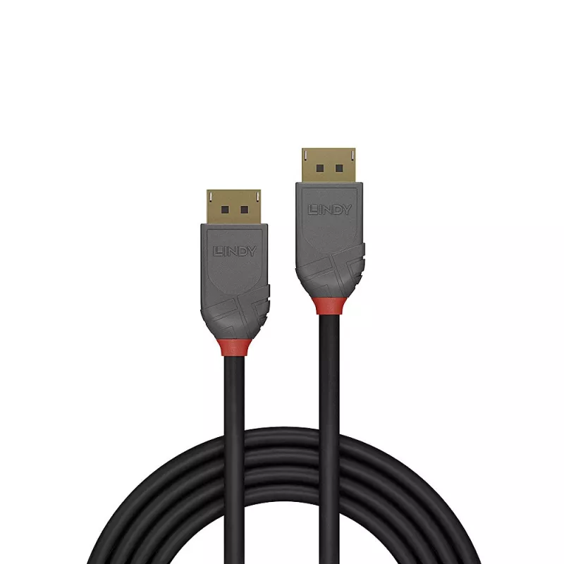 Cabo DisplayPort Lindy 2m Cabo DisplayPort 1.4 Anthra Line