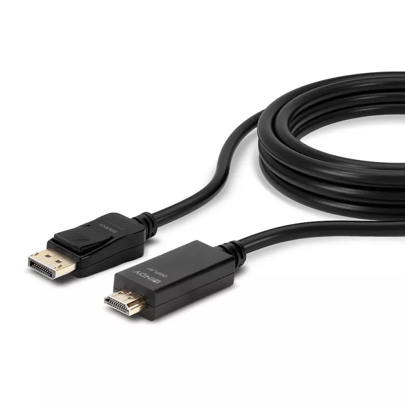 Cabo Lindy 1m DisplayPort para HDMI 10.2G
