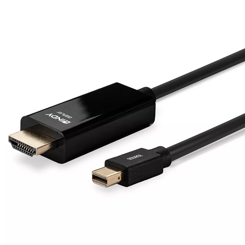 Lindy 36926 cabo de Mini DisplayPort para HDMI, 1 m, passivo, 4K30