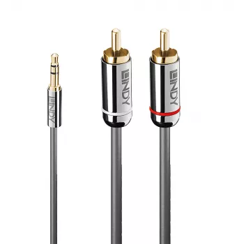 Cabo de áudio Lindy 10 m 3,5 mm para RCA, Cromo Line