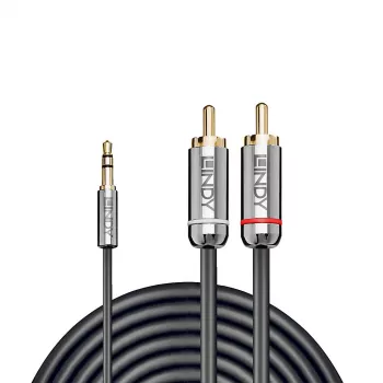 Cabo de áudio Lindy 10 m 3,5 mm para RCA, Cromo Line