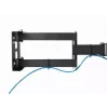 Suporte de parede para TV Gembird WM-55ST-03 para ecrãs de 32–55 polegadas, VESA até 400x400, inclinável -18°/5°, orientável ±90°, carga máx. 35 kg, preto