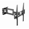 Suporte de parede para TV Gembird WM-55ST-03 para ecrãs de 32–55 polegadas, VESA até 400x400, inclinável -18°/5°, orientável ±90°, carga máx. 35 kg, preto