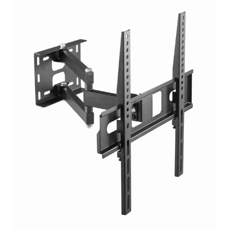 Suporte de parede para TV Gembird WM-55ST-03 para ecrãs de 32–55 polegadas, VESA até 400x400, inclinável -18°/5°, orientável ±90°, carga máx. 35 kg, preto