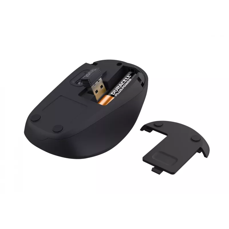 Rato Trust Yvi+ Office para destro RF Wireless ótico 1600 DPI