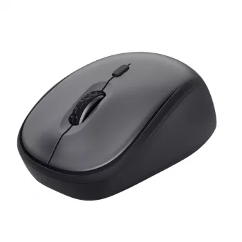 Rato Trust Yvi+ Silent Wireless, para destro, ótico, RF Wireless, 1600 DPI, preto