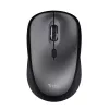 Rato Trust Yvi+ Silent Wireless, para destro, ótico, RF Wireless, 1600 DPI, preto