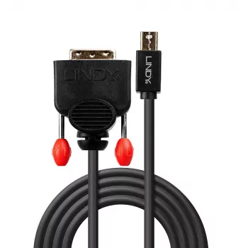 Cabo Lindy Mini DisplayPort para DVI de 3 m, preto