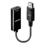 Lindy 41718 adaptador DisplayPort 1.2 para HDMI, passivo, 4K30, 0,15 m, preto
