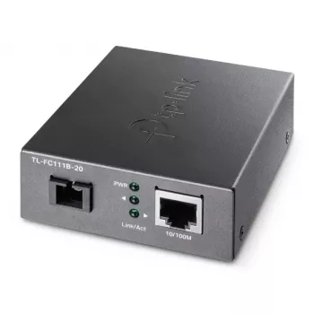 Conversor de media TP-Link 10/100 Mbit/s RJ45 para 100 Mbit/s monomodo SC WDM bidirecional