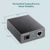 Conversor de media TP-Link 10/100 Mbit/s RJ45 para 100 Mbit/s monomodo SC WDM bidirecional