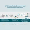Conversor de media TP-Link 10/100 Mbit/s RJ45 para 100 Mbit/s monomodo SC WDM bidirecional