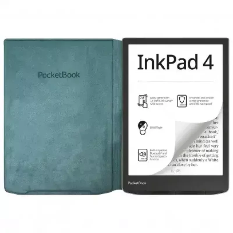 Capa PocketBook HN-FP-PU-743G-SG-WW para leitor de e-books 7,8 polegadas verde