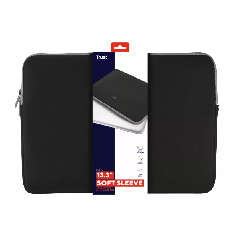 Sleeve para portátil Trust 21251 33,8 cm (13,3 polegadas) preto