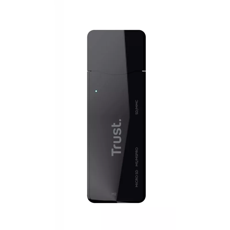 Trust Nanga 21935 leitor de cartões, USB 3.1 Gen 1, Type-A, SD/microSD/MS, preto