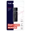 Trust Nanga 21935 leitor de cartões, USB 3.1 Gen 1, Type-A, SD/microSD/MS, preto