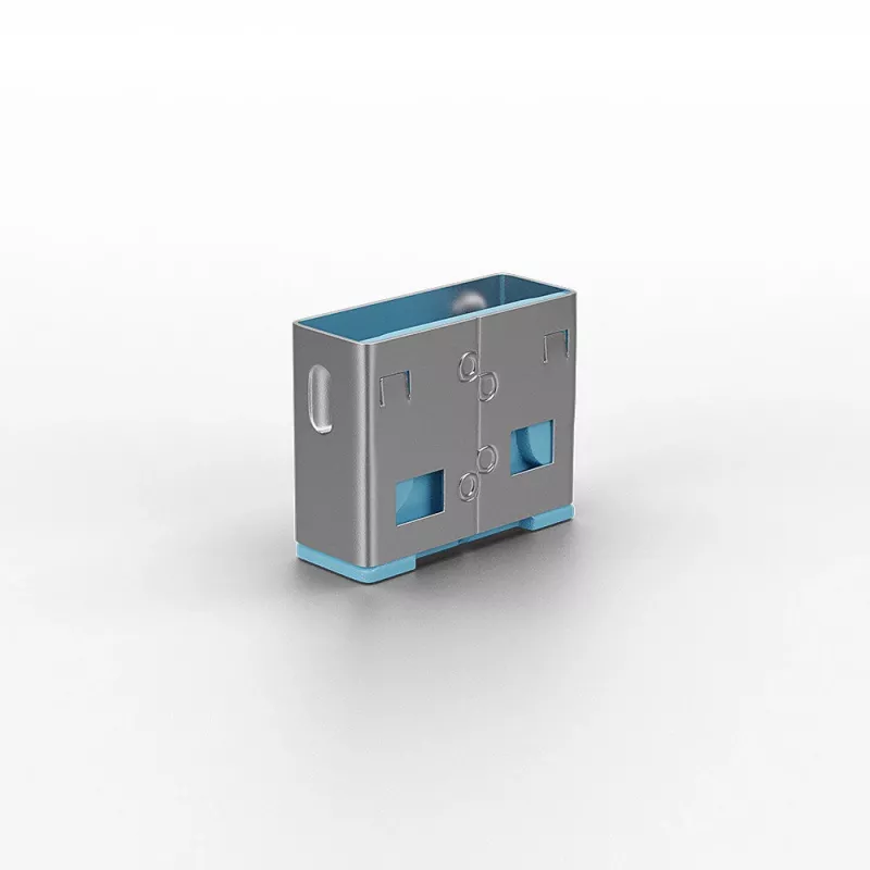 Bloqueador de portas Lindy USB sem chave pack de 10 código de cor azul