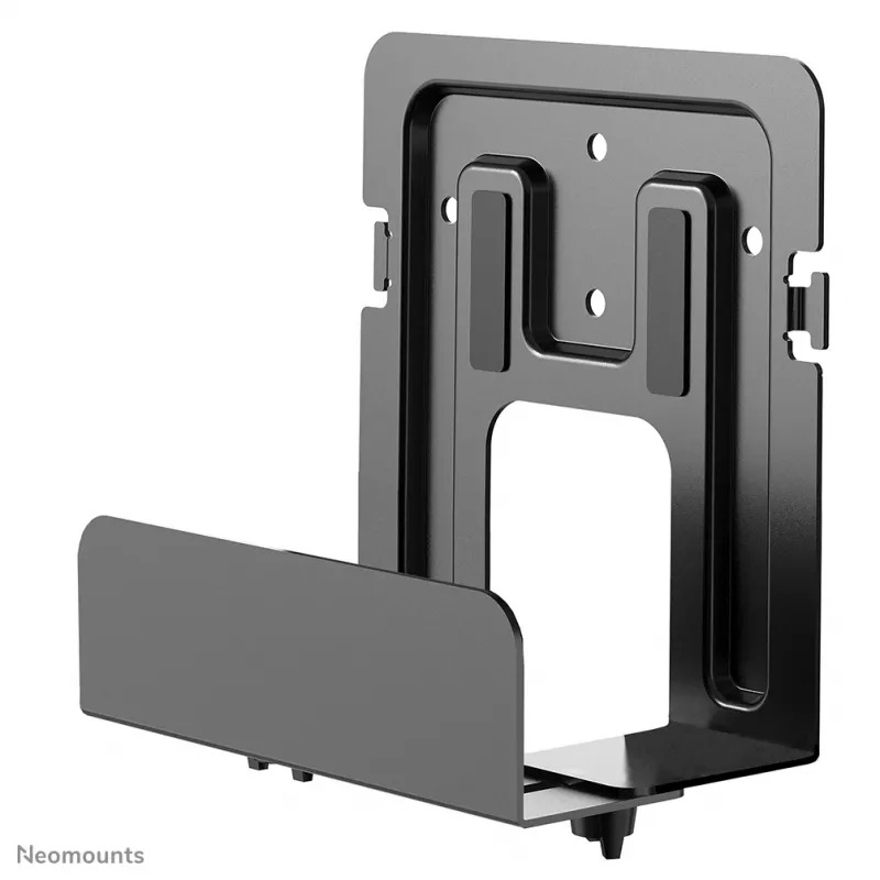 Neomounts AWL-450BL suporte para leitor multimédia, universal, adequado também para Apple TV, 5 kg, profundidade 47–76 mm, 128 mm, aço, preto