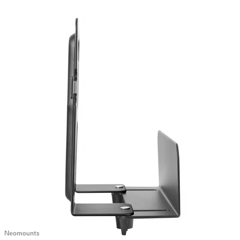 Neomounts AWL-450BL suporte para leitor multimédia, universal, adequado também para Apple TV, 5 kg, profundidade 47–76 mm, 128 mm, aço, preto