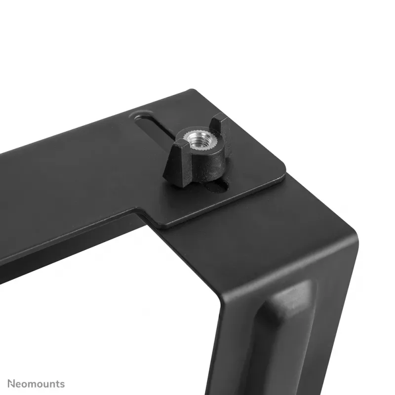 Neomounts AWL-450BL suporte para leitor multimédia, universal, adequado também para Apple TV, 5 kg, profundidade 47–76 mm, 128 mm, aço, preto