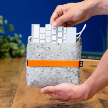Bolsa para teclado R-Go Tools RGOIDPOSBGR cinzento 180x170x30mm