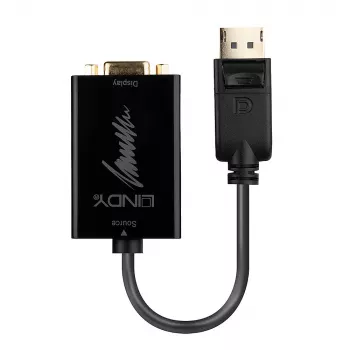 Cabo conversor ativo Lindy DisplayPort 1.2 para VGA