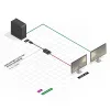 Lindy 41006 conversor ativo de DisplayPort para VGA, 0,15 m, preto