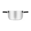 Resto Kitchenware Anser panela redonda de 2,5 l, preta, aço inoxidável