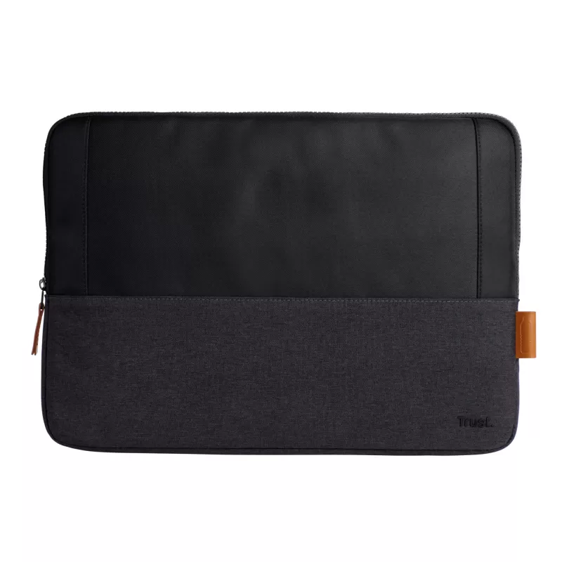 Mala sleeve TRUST Lisboa 40,6 cm 16 polegadas preto leve monocromático