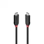 Cabo Lindy 1m USB4 240W Type-C, Black Line, 1 m, USB C, USB C, USB4 Gen 3x2, 40 Gbit/s, preto