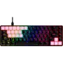 Teclas HyperX Rubber Keycaps Conjunto de acessórios gaming Rosa Layout US para teclas HyperX e estilo Cherry MX