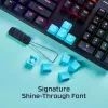 Teclas HyperX Rubber Keycaps Conjunto de acessórios gaming Rosa Layout US para teclas HyperX e estilo Cherry MX