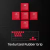 Teclas HyperX Rubber Keycaps Conjunto de acessórios gaming Rosa Layout US para teclas HyperX e estilo Cherry MX