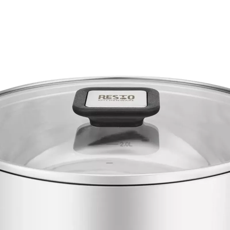 Panela Resto Kitchenware Anser 3,2 L Redonda Aço inoxidável Preto
