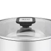 Panela Resto Kitchenware Anser 3,2 L Redonda Aço inoxidável Preto