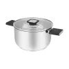 Panela Resto Kitchenware Anser 3,2 L Redonda Aço inoxidável Preto