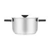Panela Resto Kitchenware Anser 3,2 L Redonda Aço inoxidável Preto