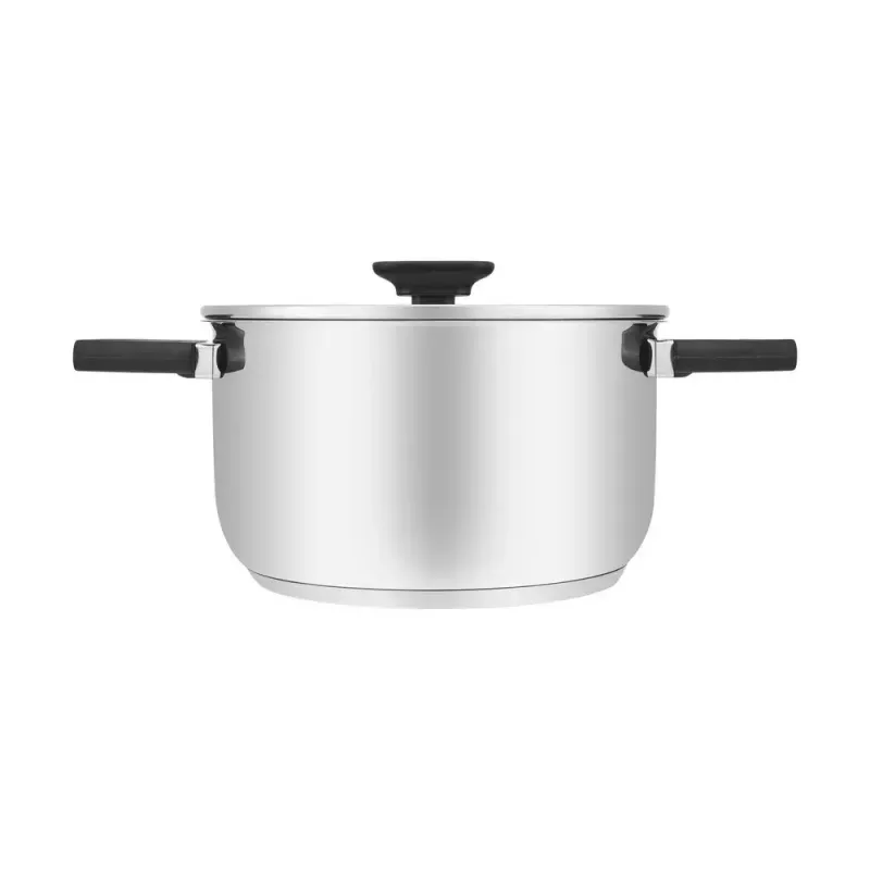 Panela Resto Kitchenware Anser 3,2 L Redonda Aço inoxidável Preto