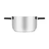 Panela Resto Kitchenware Anser 3,2 L Redonda Aço inoxidável Preto